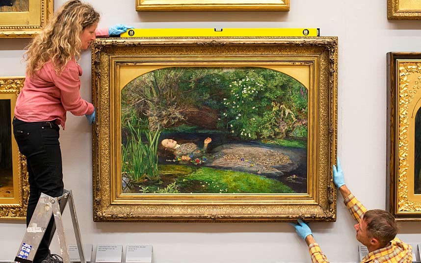 Lukisan Ophelia di Museum Tate Britain